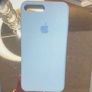 Apple Sky Blue Silicone iPhone Case